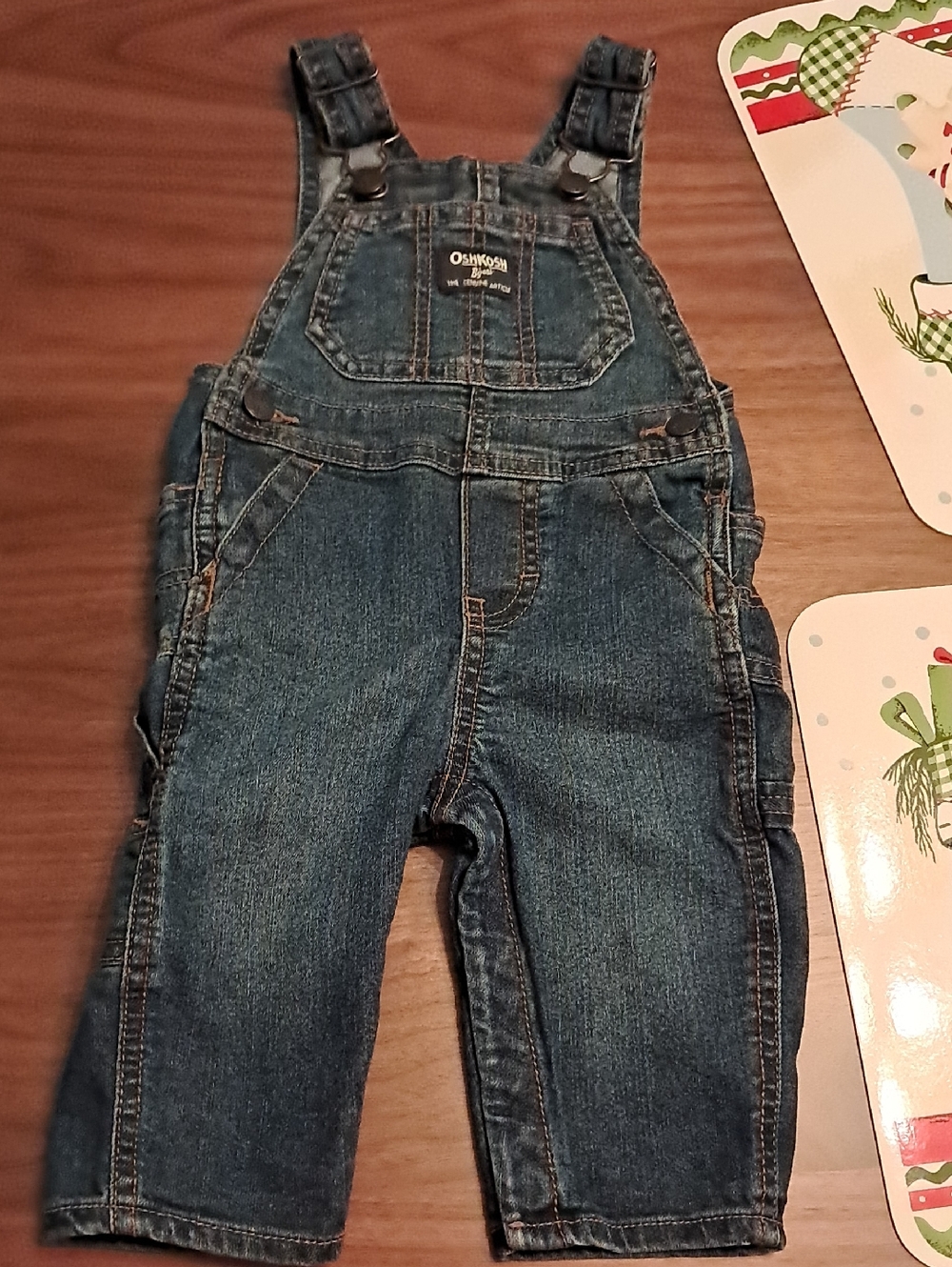 OshKosh B'gosh Dark Blue Denim Overalls